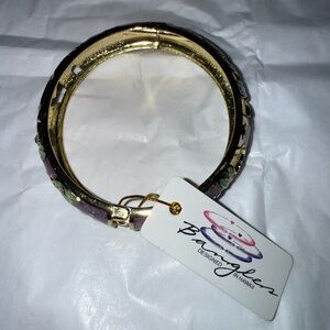 Gold and Purple Bracelet